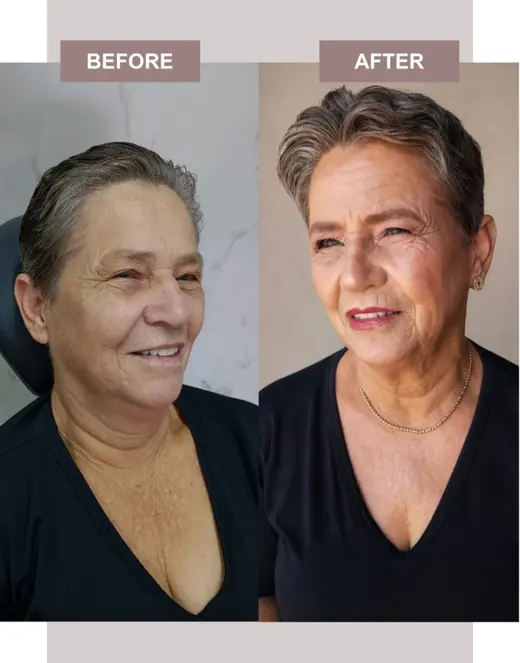 Transforma&ccedil;&atilde;o com maquiagem profissional para ocasi&atilde;o especial